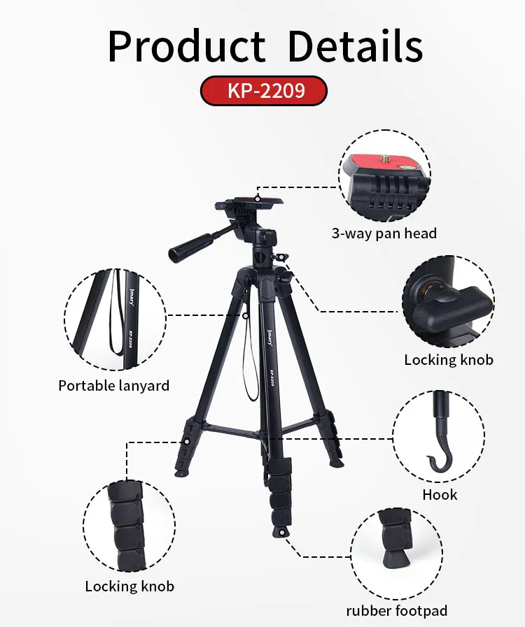 Jmary KP-2209 Professional Tripod