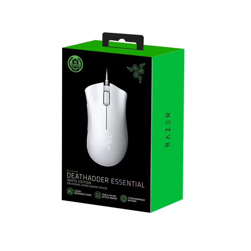 Razer deatheadder gaming Mouse (white edition)